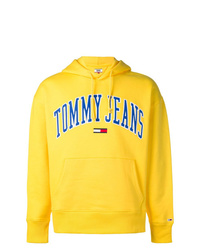 Мужской желтый худи с принтом от Tommy Jeans
