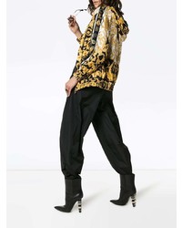 Женский желтый худи с принтом от Versace