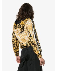 Женский желтый худи с принтом от Versace