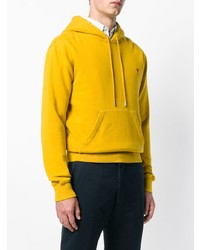 Мужской желтый худи от AMI Alexandre Mattiussi