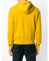 Мужской желтый худи от AMI Alexandre Mattiussi