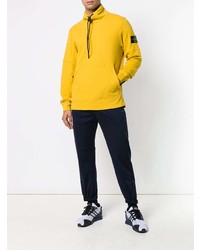 Мужской желтый худи от Stone Island