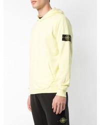 Мужской желтый худи от Stone Island
