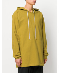 Мужской желтый худи от Rick Owens