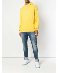 Мужской желтый худи от Diesel
