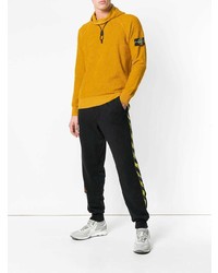 Мужской желтый худи от Stone Island