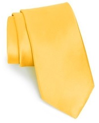 Желтый шелковый галстук