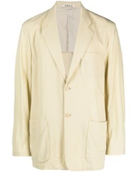 Мужской желтый шерстяной пиджак от Auralee