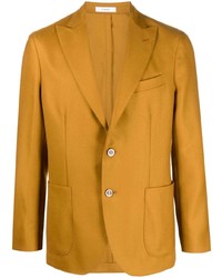 Мужской желтый шерстяной пиджак от Boglioli