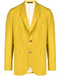 Мужской желтый шерстяной пиджак от Paul Smith