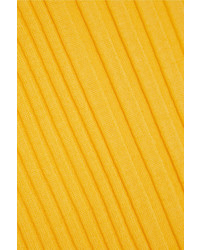 Женский желтый шерстяной свитер от Maison Margiela