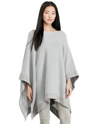 Замшевое пончо