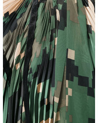 Зеленая блузка со складками от Sacai