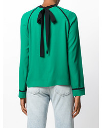 Зеленая блузка от MSGM