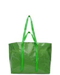 Зеленая большая сумка с принтом от Off-White