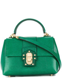 Зеленая большая сумка от Dolce & Gabbana