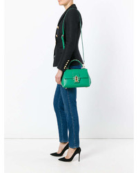 Зеленая большая сумка от Dolce & Gabbana