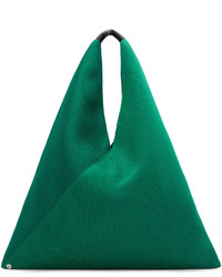 Зеленая большая сумка от MM6 MAISON MARGIELA