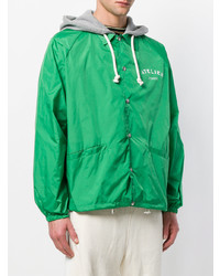 Мужская зеленая ветровка от Maison Margiela