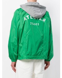 Мужская зеленая ветровка от Maison Margiela
