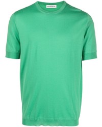 Мужская зеленая вязаная футболка с круглым вырезом от GOES BOTANICAL