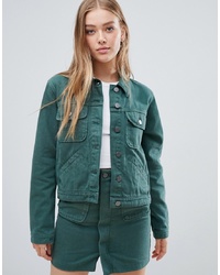 Женская зеленая джинсовая куртка от ASOS DESIGN