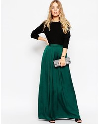 Зеленая длинная юбка от Needle & Thread