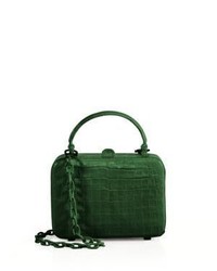 Зеленая замшевая сумка