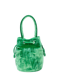 Зеленая замшевая сумка-мешок от Loeffler Randall