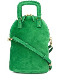 Зеленая замшевая сумка через плечо от Barbara Bui