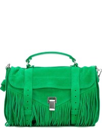 Женская зеленая замшевая сумка от Proenza Schouler