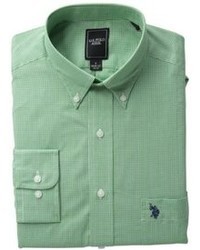 Зеленая классическая рубашка