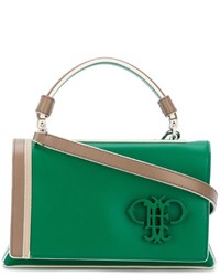 Зеленая кожаная большая сумка от Emilio Pucci