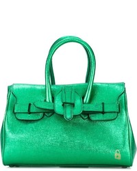 Зеленая кожаная большая сумка от Golden Goose Deluxe Brand