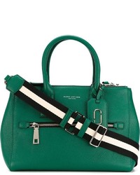Зеленая кожаная большая сумка от Marc Jacobs