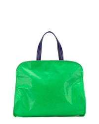 Зеленая кожаная большая сумка от Marni