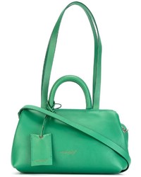 Зеленая кожаная большая сумка от Marsèll