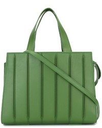 Зеленая кожаная большая сумка от Max Mara