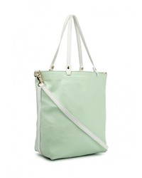 Зеленая кожаная большая сумка от Moronero