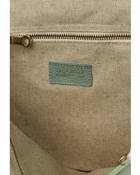 Зеленая кожаная большая сумка от Moronero