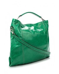 Зеленая кожаная большая сумка от Moronero