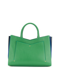 Зеленая кожаная большая сумка от Sara Battaglia
