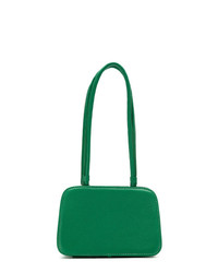 Зеленая кожаная большая сумка от Sarah Chofakian