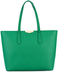 Зеленая кожаная большая сумка от Twin-Set