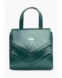 Зеленая кожаная большая сумка от Vita