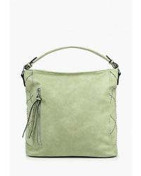 Зеленая кожаная большая сумка от Vivian Royal