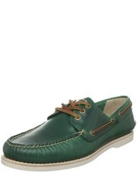 Зеленая кожаная обувь