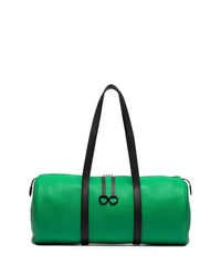 Зеленая кожаная спортивная сумка