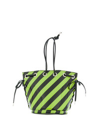Зеленая кожаная сумка-мешок от G.V.G.V.