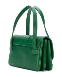 Зеленая кожаная сумка-саквояж от Jacquemus